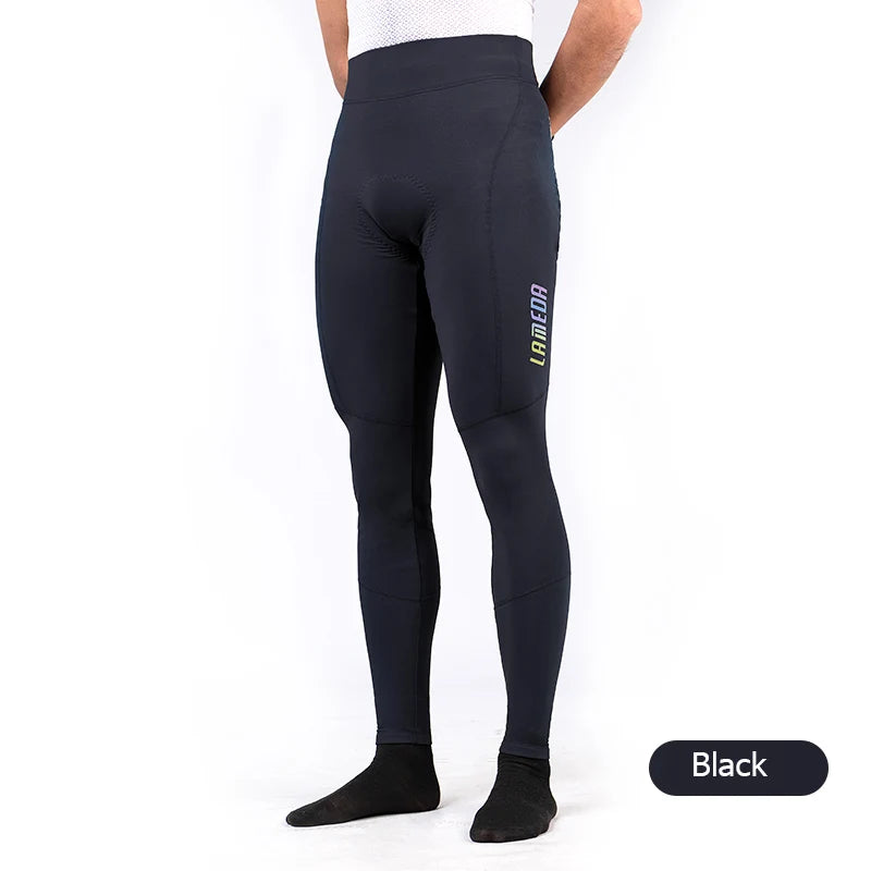 Cycling Pants Padded Man Winter Warm Fleece Bicycle Pant Leggings for Men Bike Riding Trousers Tights Clothing for 5-15 degrees