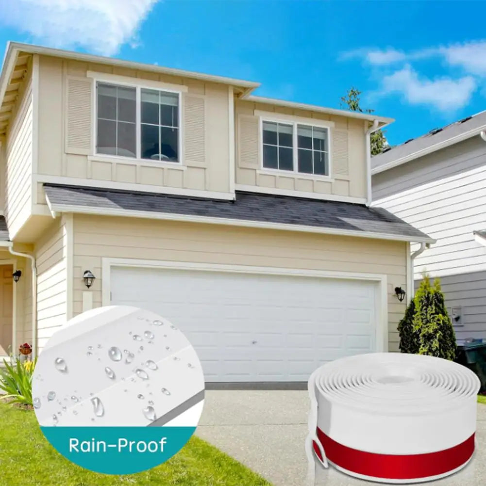 300cm Garage Door Sealing Strip Door Frame Rubber TPE Strip Weatherproof Blocker Sealer Home Window Protector Doorstop