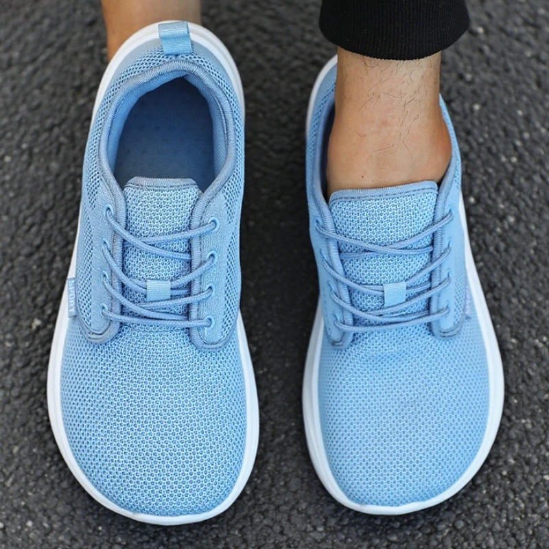 Wide Toe Barefoot Shoes for Men Breathable Non-slip Minimalist Walking Shoes 2025 Fashion Unisex Outdoor Platform Sneakers Women