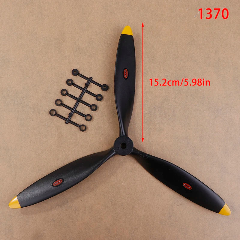 RC Modeled Airplane with 3-Blade 8060 9060 1060 1170 1370 Propeller, Perfect for Electric or Methanol Gas Engines