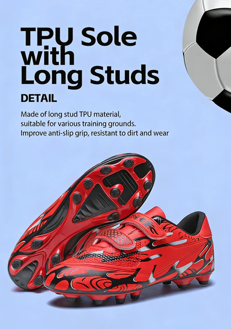 Kids Soccer Shoes School Football Boots Professional Cleats Grass Training Sport Footwear Boys Outdoor Futsal Soocer Boots 28-38
