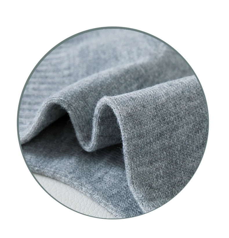 5/8 Pairs of MEN'S AND WOMEN'S Black Cotton Business Mid Length Soft and Warm Autumn/winter Solid Color Casual Socks