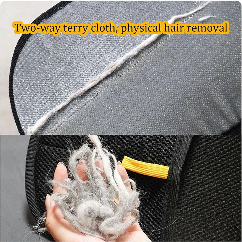 New pet hair removal tools reusable gloves, pet double-sided beauty gloves, carpet removal pet fur hair pet supplies