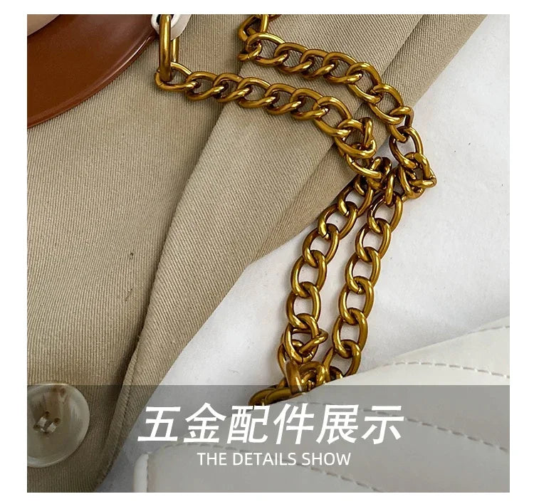 Ladies' elegant crossbody bag with shoulder strap design, made of high-quality leather material, classic and popular