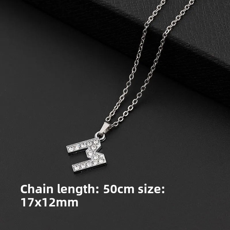 26-Letter Necklace Pendant Alphabet Jewelry Necklace Fashion Decorative Necklace