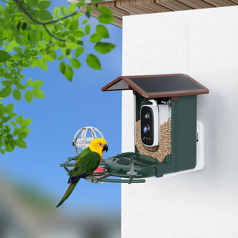 3MP Smart Bird Feeder Camera WiFi Two Way Audio Bird Identification Night Vision PIR Motion Detection For Bird Outdoor Watching