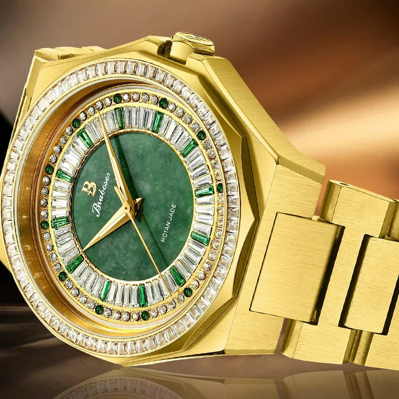 Men Automatic Mechanical Watch 5ATM Waterproof Wristwatch BRUBOSES Stainless Steel Sapphire Crystal Clock Relogio Masculino 2025