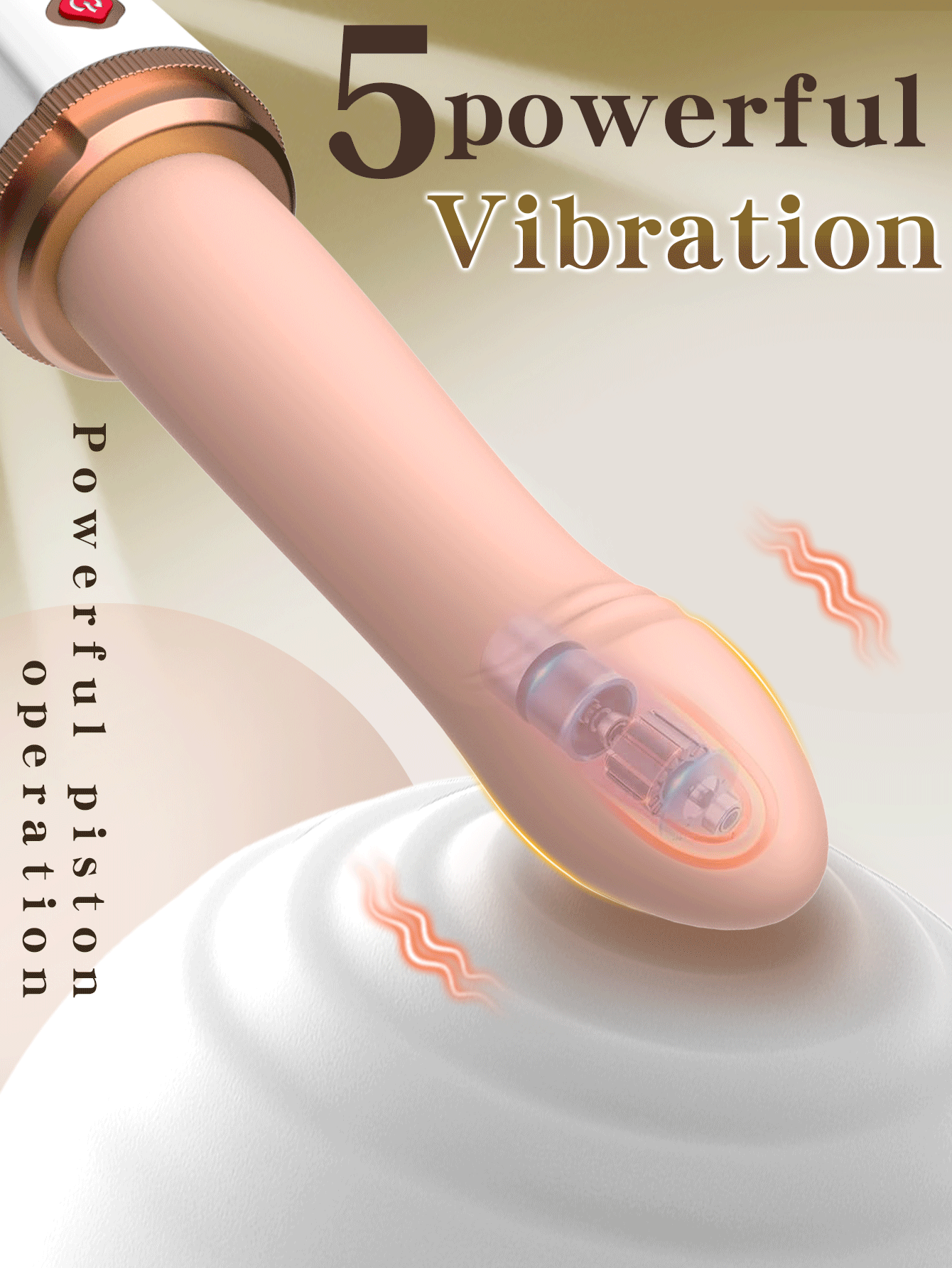 Thrusting Massager, Sex Toy, Vibrator, Adult Toy, Realistic Suction Cup Massager, G-Spot and Anal Adult Toy, Suitable for Couple