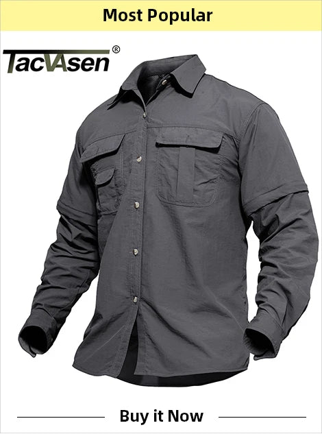TACVASEN Quick Dry Outdoor Hiking Pants Men Summer Lightweight Rip-stop Cargo Work Trousers Multi-Pockets Camping Fishing Pants