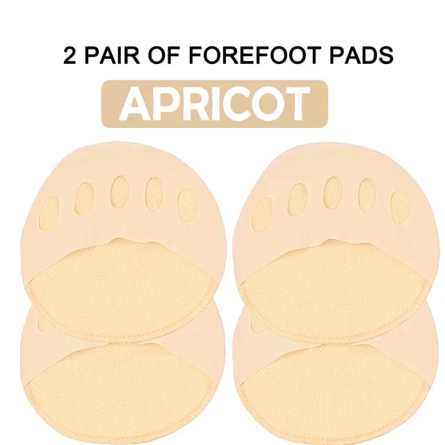 Forefoot Pads for Women High Heel Anti-slip Metatarsal Half Insoles Five Toe Breathable Pain Relief Inserts Feet Care Cushions