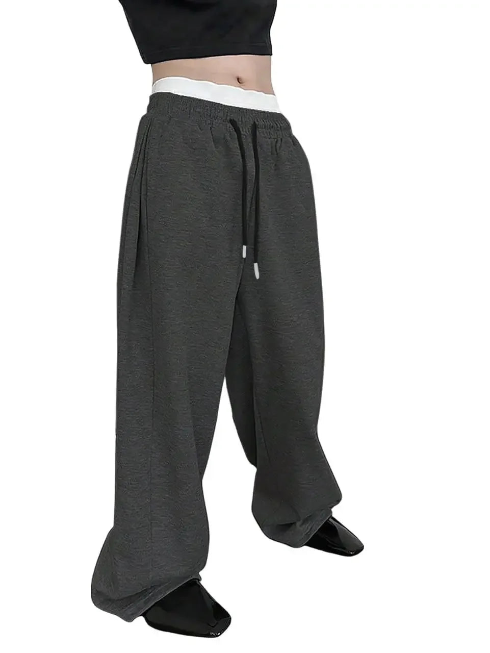 2025 New Korean style Sweatpants Sport Pants Men Running Pants Spring Summer Loose Casual Sweat Pants Straight Jogging Pants Men