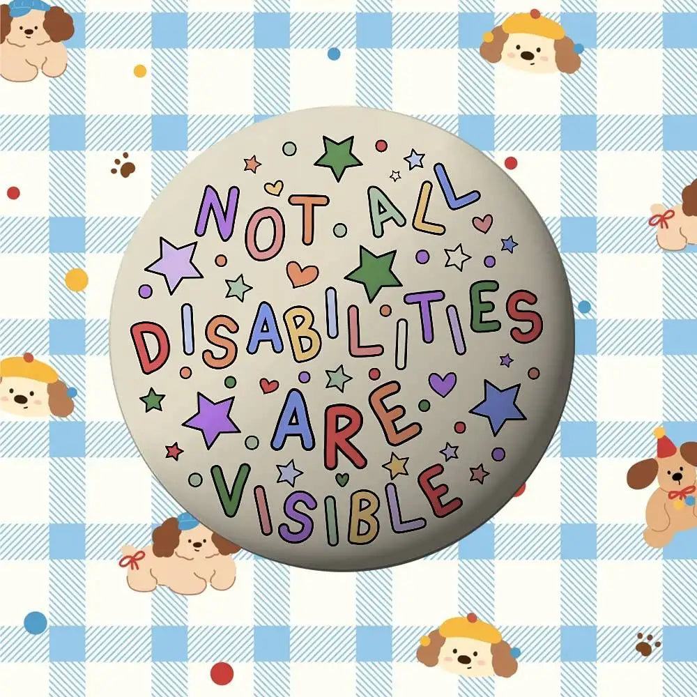 Autism Acceptanc Creative Slogan Badges Tinplate Soft Button Pin Brooch Metal Badge Custom Jewelry Accessories Hat Bag Lapel