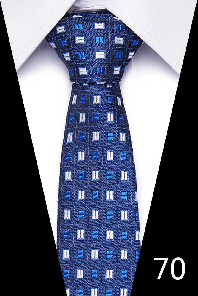 Hot Sale Necktie Man 7.5 cm Silk Tie Solid Color Gravatas Suit Accessories Fit Wedding Holiday Party