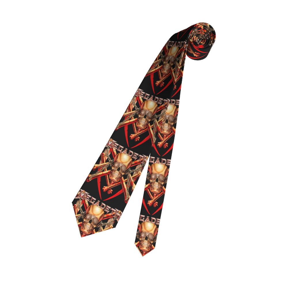 Slipknots Neckties Men's Customized Silk Heavy Metal Rock Music Gift Neck Tie for Office