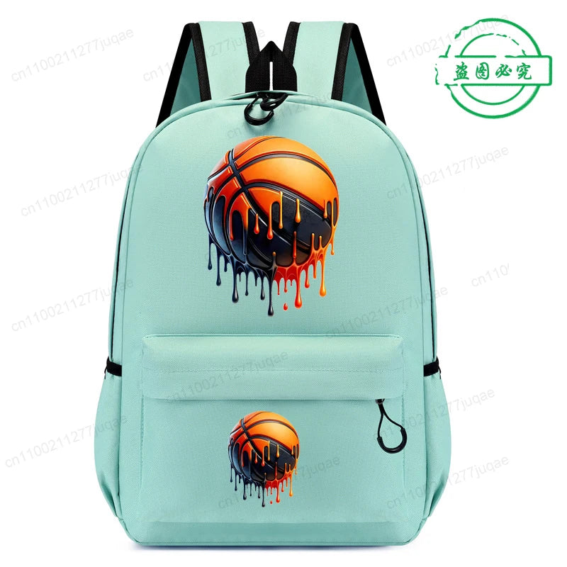 Basketball Printed Children School Bag Fashion Boy Girl Backpack Kids Kindergarten School Backpacks Cute Cartoon Bookbag Bags