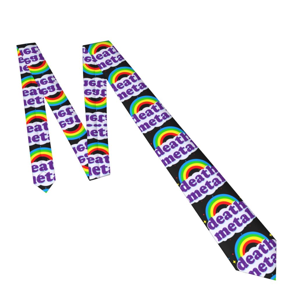 Slipknots Neckties Men's Customized Silk Heavy Metal Rock Music Gift Neck Tie for Office