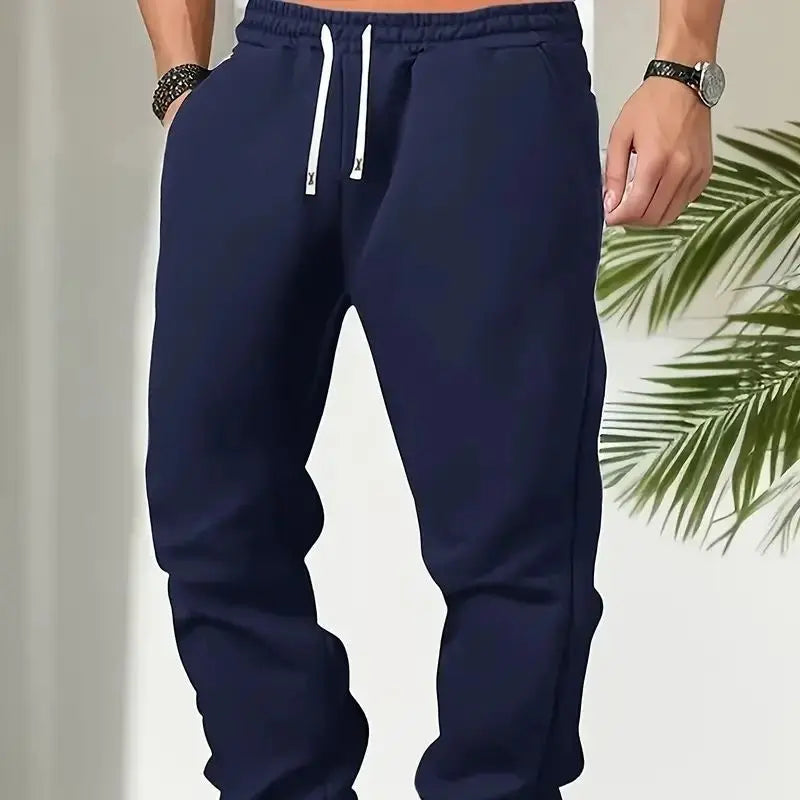 Men's Casual Long Pants Fashionable Multi-Functional Gym Running Trousers Comfortable Soft Quality Daily Wear Sportswear