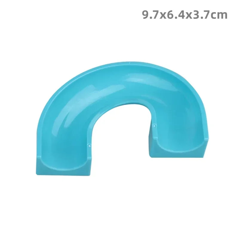 Big Size Building Blocks Marble Race Run Maze Games Compatible Large Bricks Running Ball Chute Giraffe Kids Gift Educational Toy