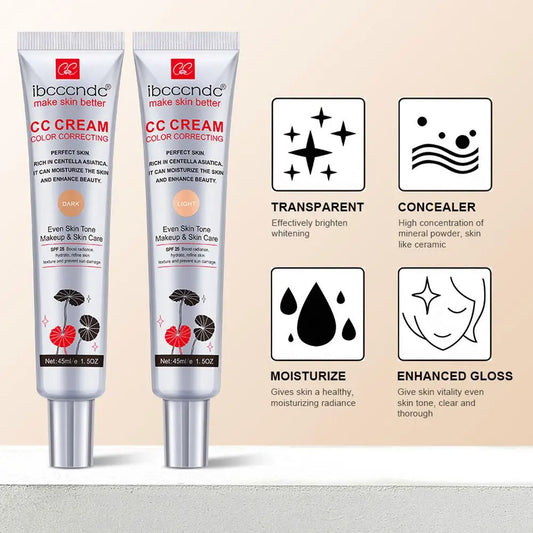 Centella Asiatica CC Cream Oil Controlling Moisturizing LongLasting Concealing Sun Protecting Skincare Perfect Makeup Primer