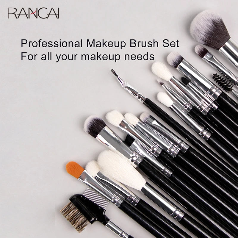 Professional 40Pcs Makeup Brushes Set Soft Synthetic Bristle Powder Blending Contour Eyebrow Eyeshadow Fan Foundation Brush