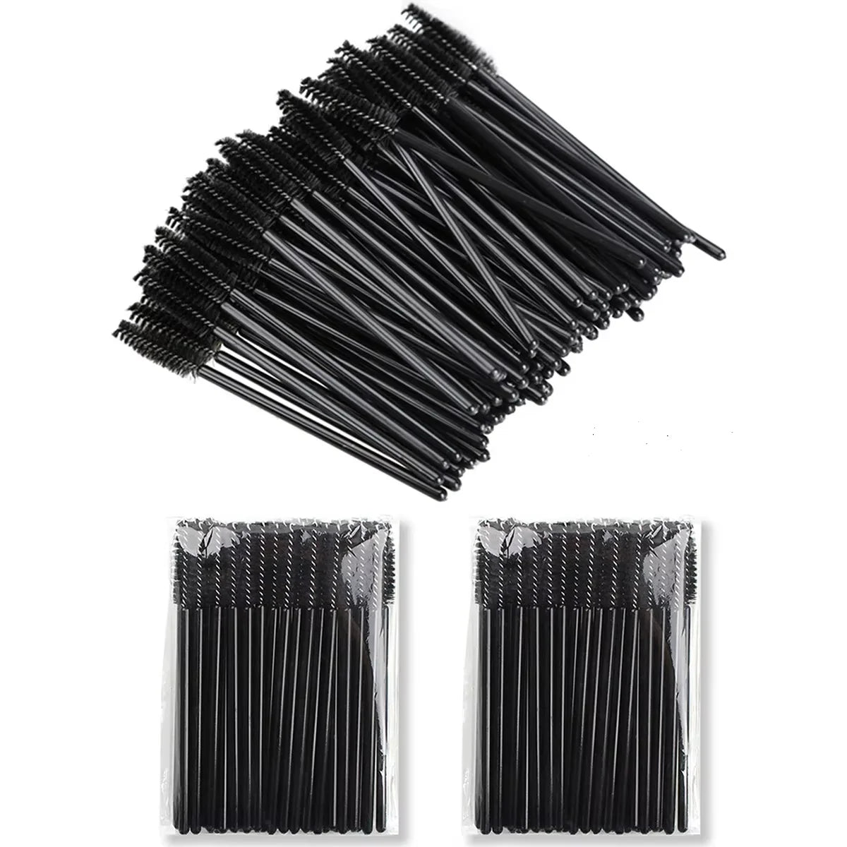 50/100 Disposable Eyelash Micro Brush Eyebrow Comb Mini Mascara Wand Applicator Microbrush Lash Extension Supplies Makeup Tools