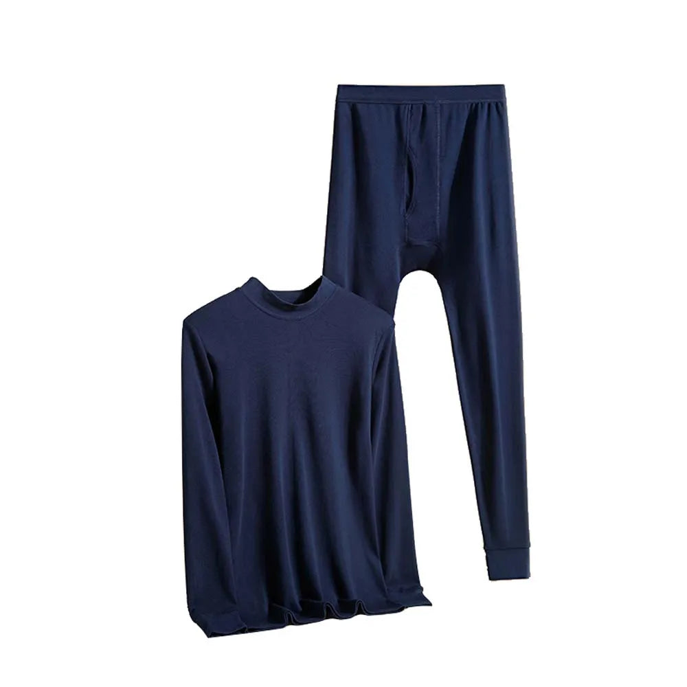 2/4Pcs Thermal clothes Cotton Thermal wear man Mock-neck ropa termica First Laye Thermal clothing for men Thermal underwear men
