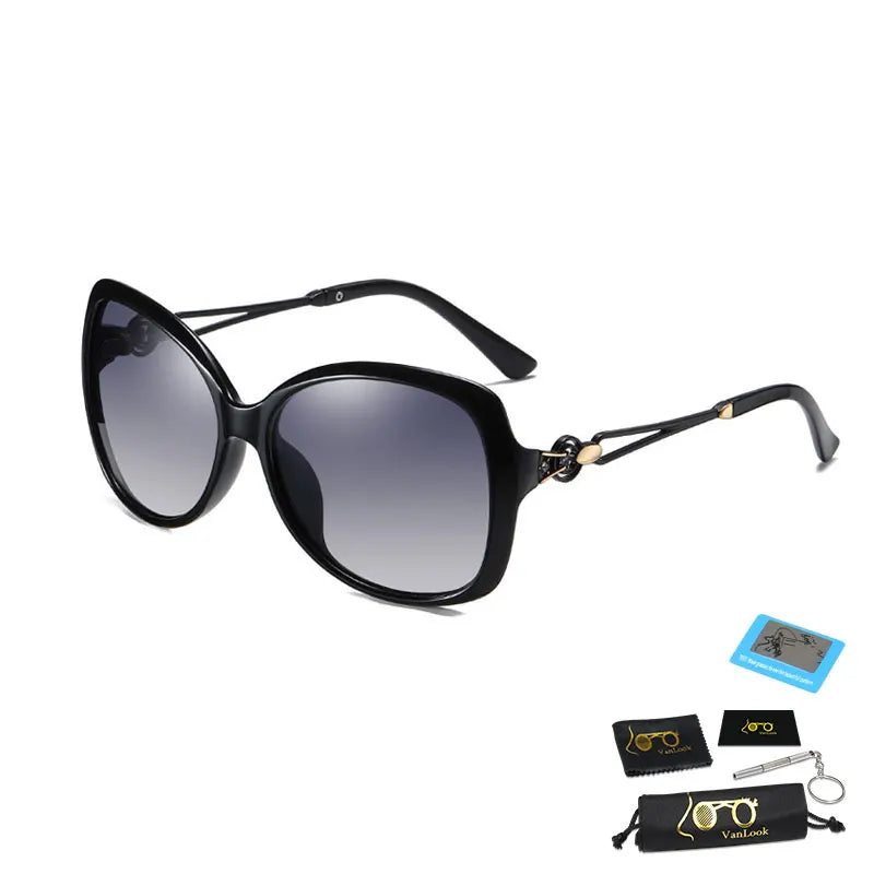 Women Polarized Sunglasses Big Frame Sun Glasses Polaryzacyjne Luxury Female Sunglass for Driving Shadows Anti UV