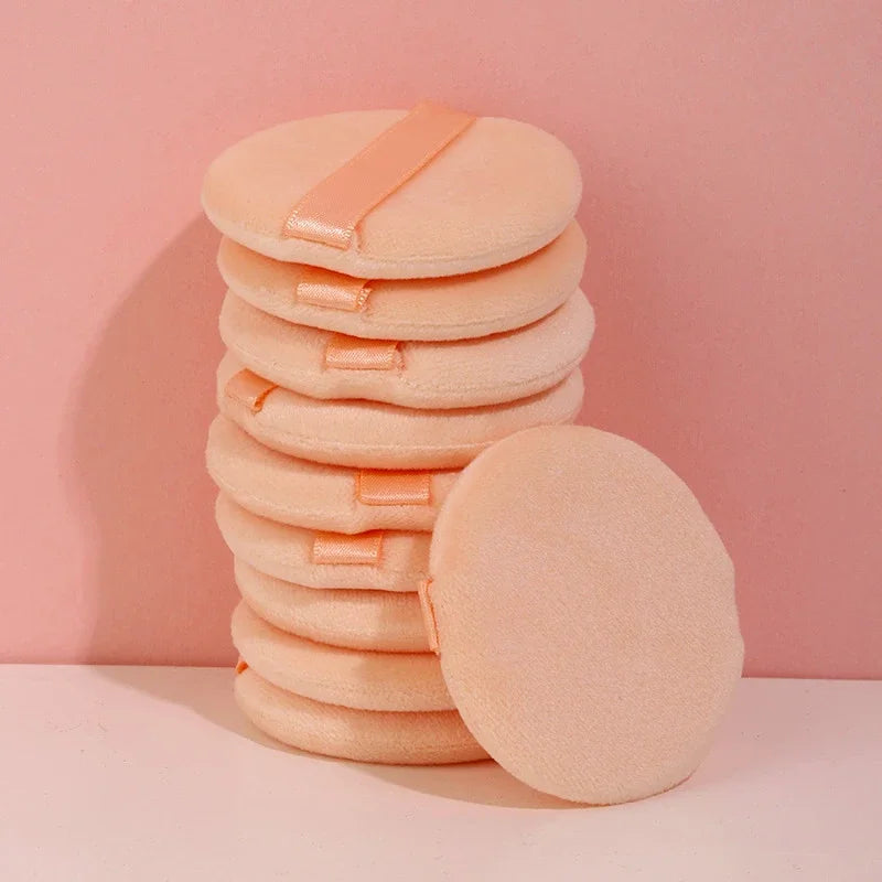 5/10Pcs Facial Powder Foundation Puff Round Shape Portable Soft Cosmetic Puff Makeup Foundation Sponge Beauty Tool Professional