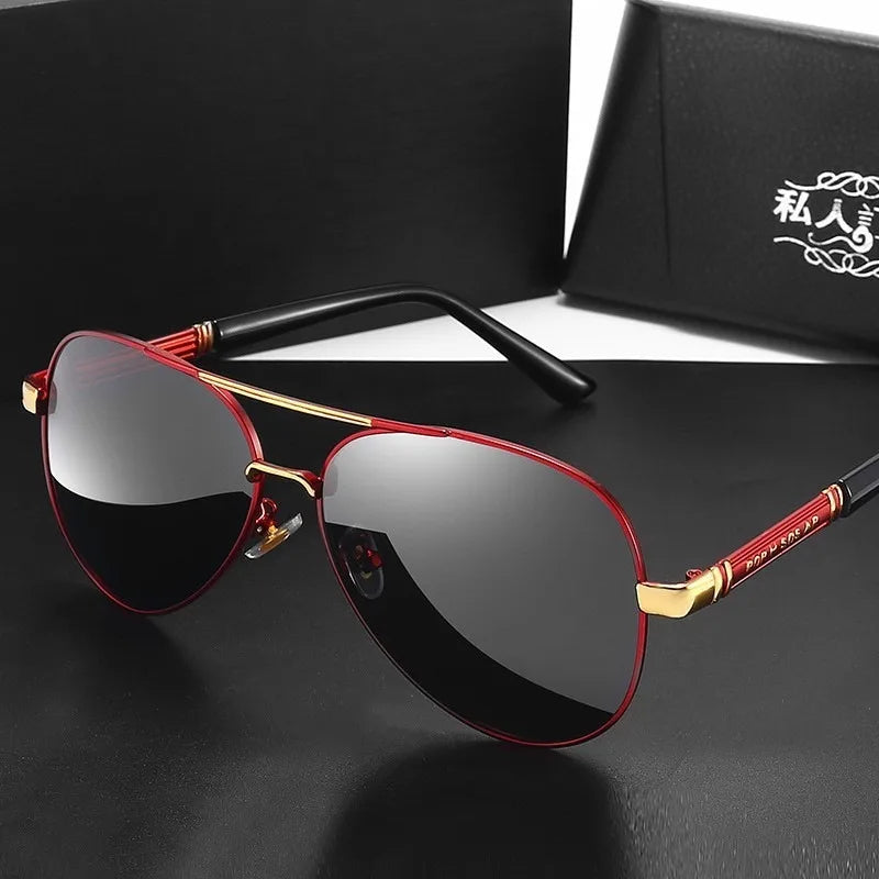 Polarized Sun Eyeglass Driving Sun Glasses for Men Women Classic Aviator Sunglasses UV Mirrored Lens Retro Shades