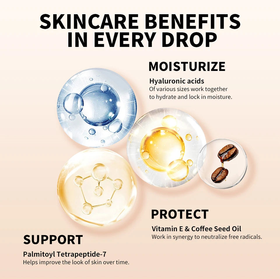 Lakerain Contouring Shaping Serum Long Lasting Nature Bronzing Foundation Deep Moisturizing Brighten Facial Contouring Concealer