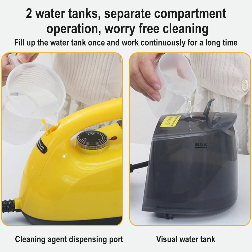Handheld Steam Cleaner Automotive Sterilization Disinfection High Temperature Wiper Washer for Floor Kitchen Cars Steam mop
