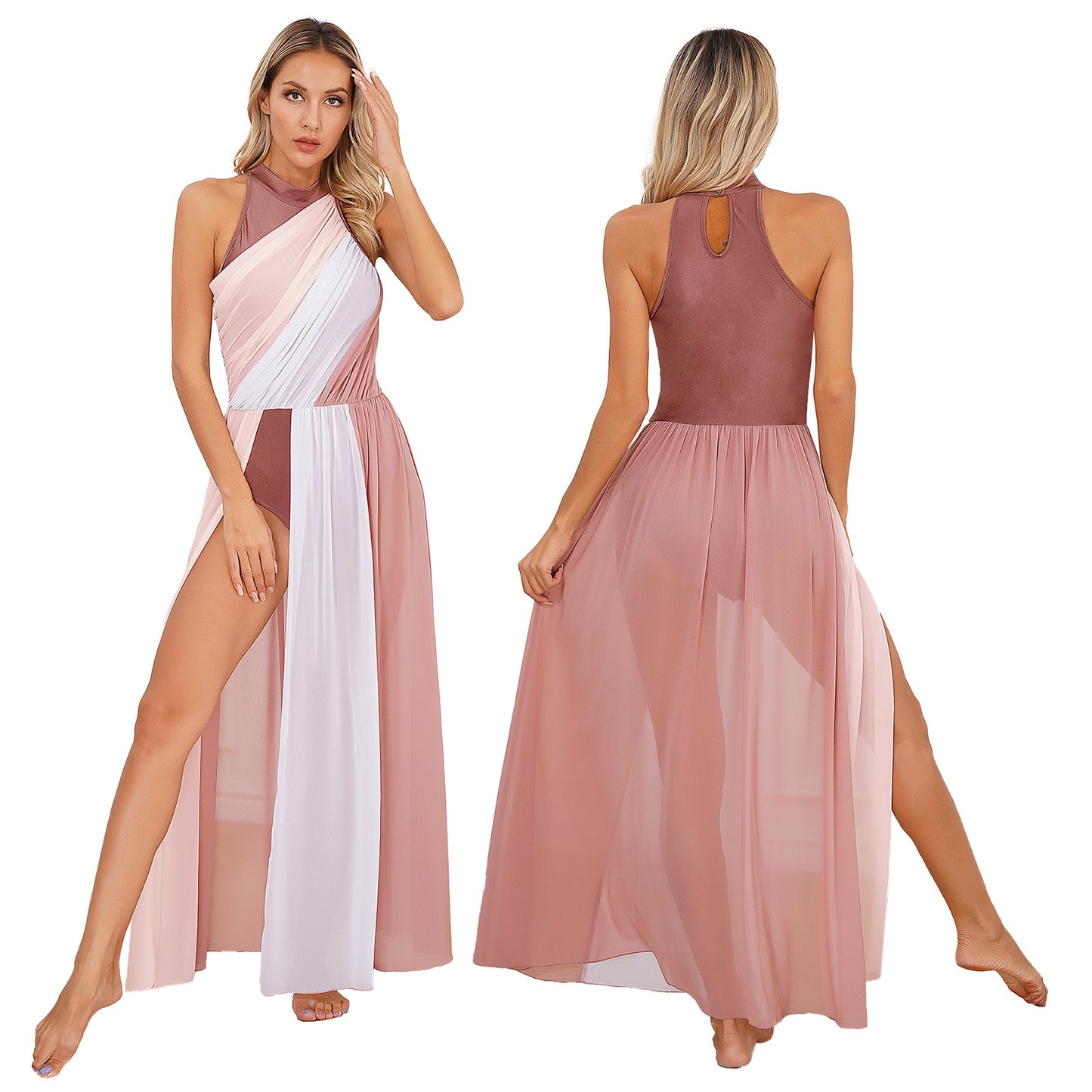 Adults Liturgical Praise Dance Dress Women Lyrical Performance Costume Modern Contemporary Dress Celebration of Spirit Dancewear