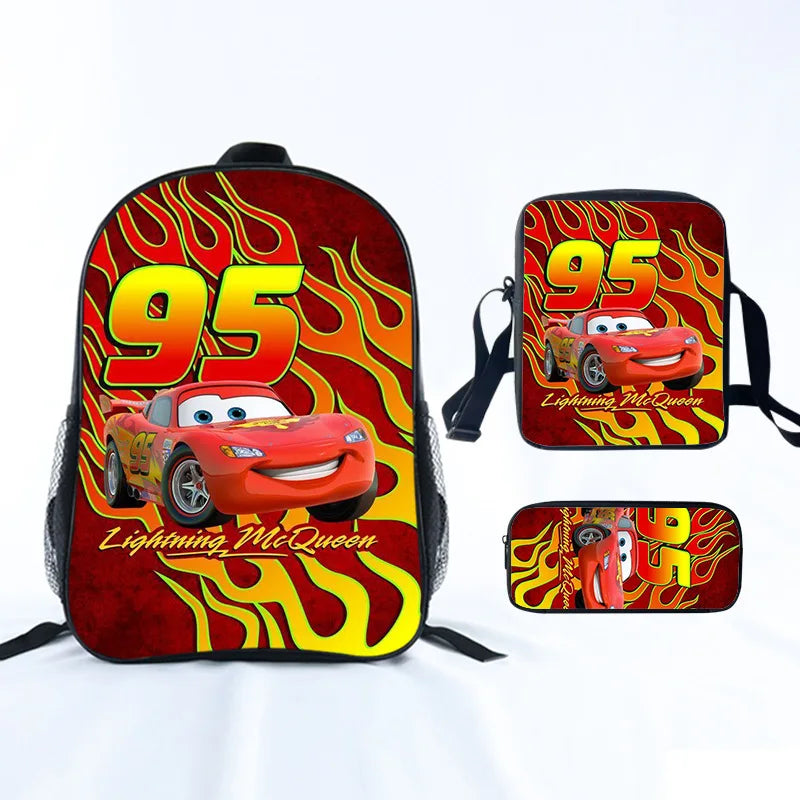 Cars School Backpack For Boys Girls Cartoon Game Knapsack Primary Backpacks Kids Satchels Space School Bags With Shoulder Bags