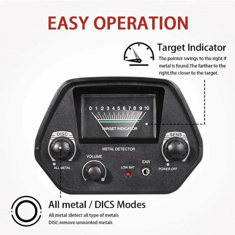 Professional Metal Detector Under Ground MD4030 Outdoor IP68 Waterproof Treasures Gold Detectos Finders Seekers DIY