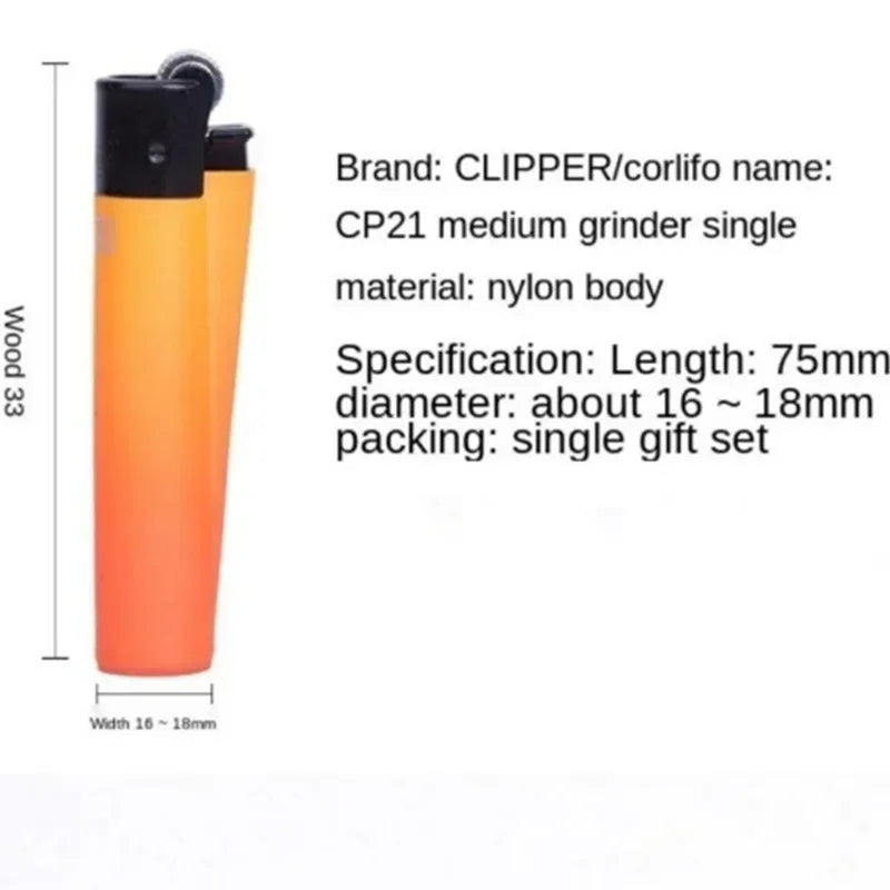 Clipper Lighter Grinding Wheel Mini Lighter Butane Flashlight Lighter (24pcs) Men's Small Tools Cool Gift Cigarette Accessories