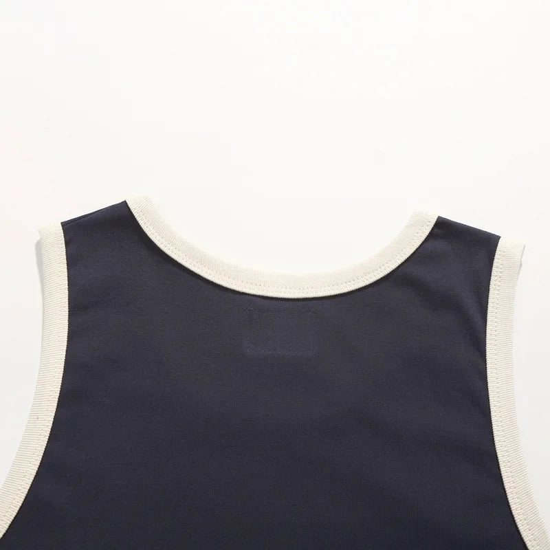 Summer Men Vest Vintage Style Distressed Fashion Loose Sportwear Cotton Undershirts Fitness Sleeveless Casual Male T-Shirts Tops