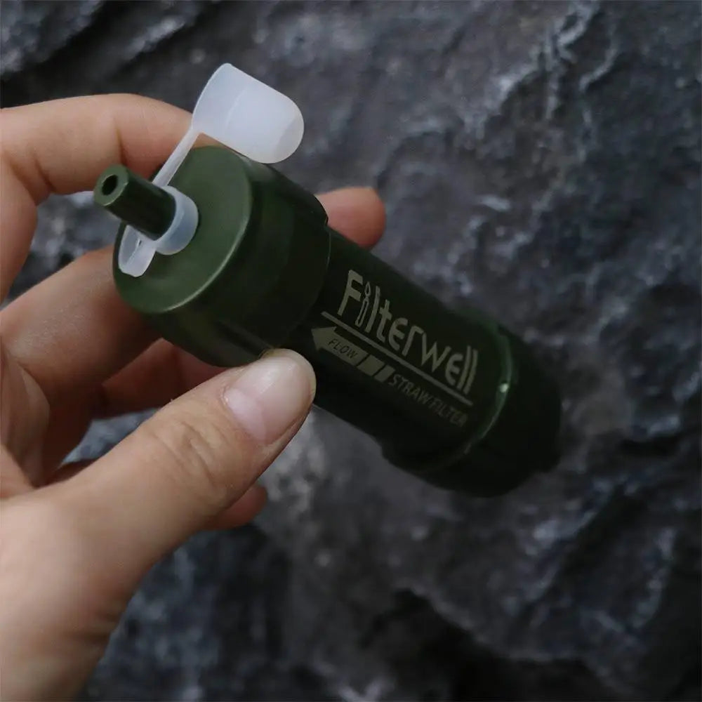 Mini Mini Water Filter Straw Straw Direct Drinking Purification Water Filter TUP Portable Drinking Water Filtering Straw Outdoor