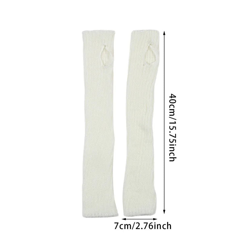 Women's Leg Warmer Lolita Long Socks Knitted Keep Warm Foot Cover Ladies Autumn Winter Black White Twist Crochet Socks Boot Cuff