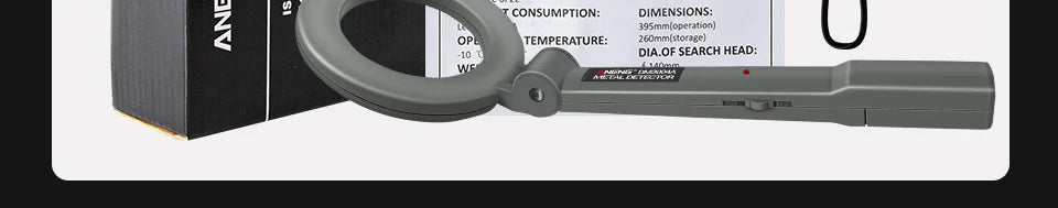 Metal Detector ANENG DM3004A High Sensitivity Body Search Portable Handheld Security Intelligently Adjust Objects Distance Tools