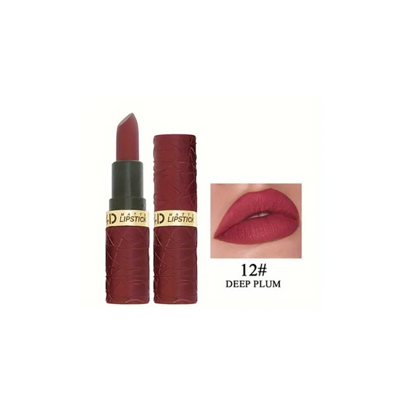 A set of 6 newly launched long-lasting brownish-red lipsticks