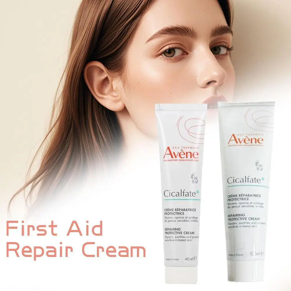 Avene Series Facial Skin Care - Repairing Protective Cream, SPF50+ Sunscreen, Nettoyant Cleansing Gel, Nourish Lip Balm