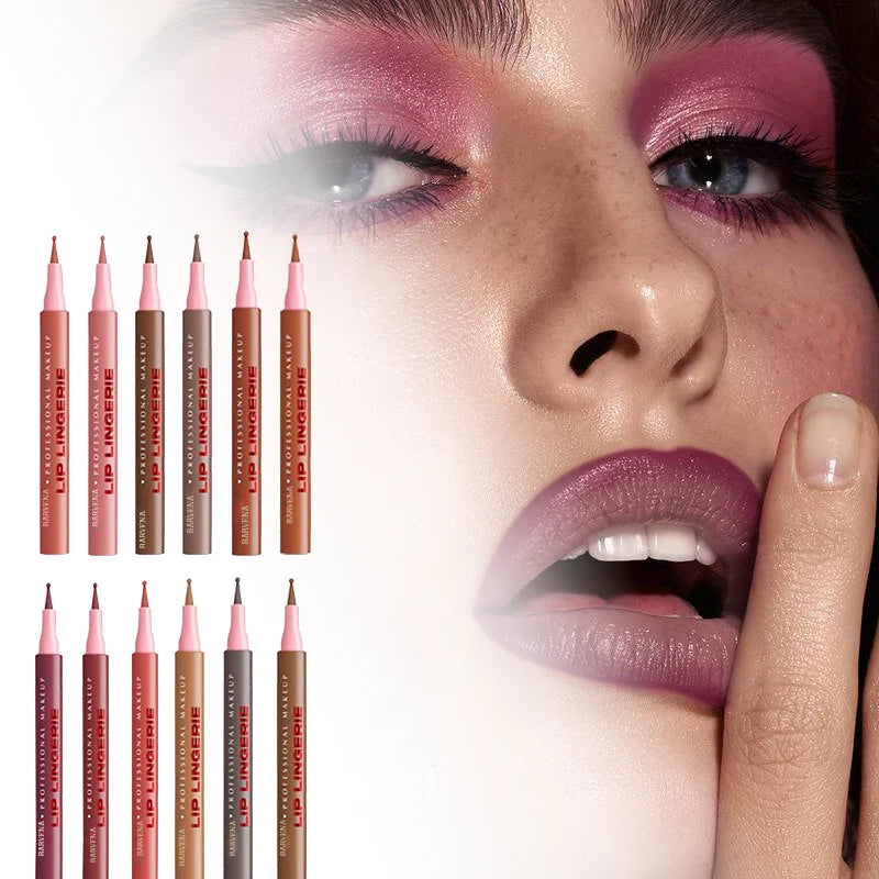 12 color matte lipliner lipstick lip pencil long-lasting waterproof, sweat proof, non dry cosmetics women's cosmetic pen