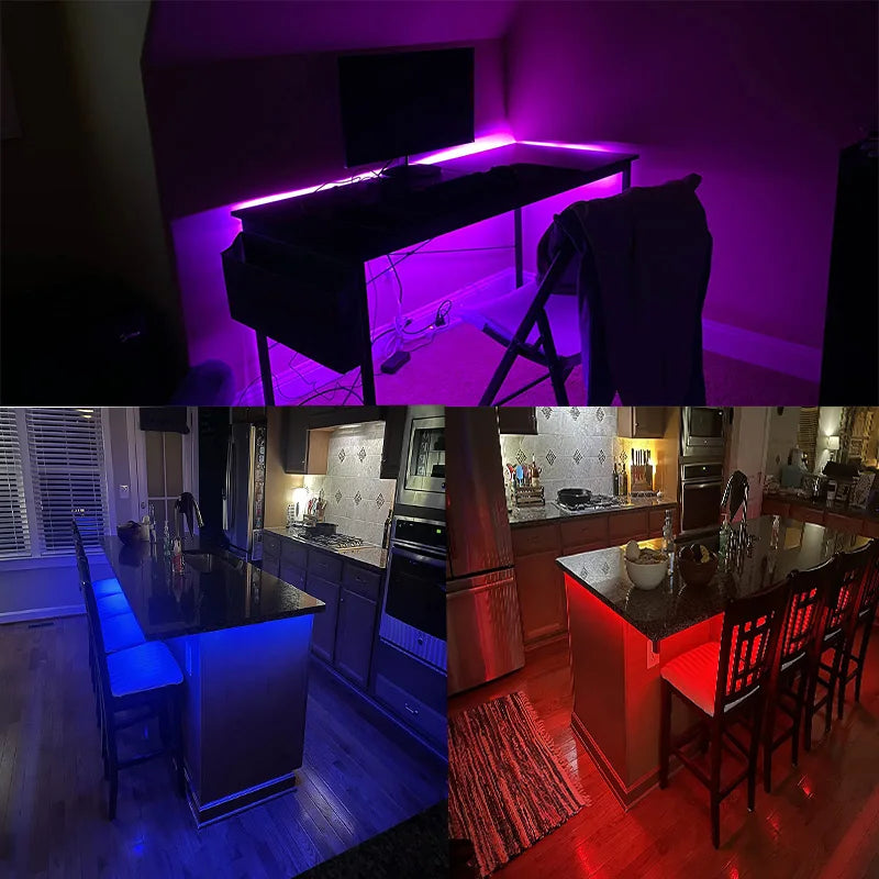 LED Strips Infrared Control Neon Ice Lights TV Backlight Room Decor SMD5050 USB Bedroom Decoration 1m 2m 3m 4m 5m Luces LED