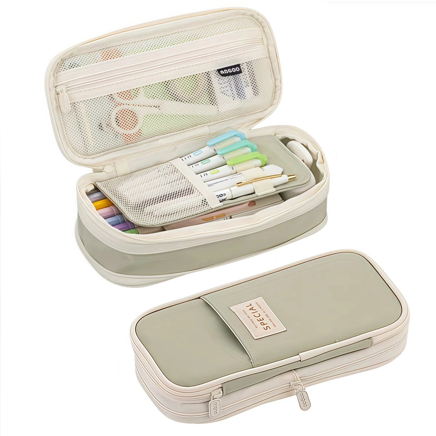 Large Capacity Pencil Case Stationery School Supplies Pencil Cases Pouch Office Desk Storage Bag Students Kids Pen Case Bags Box