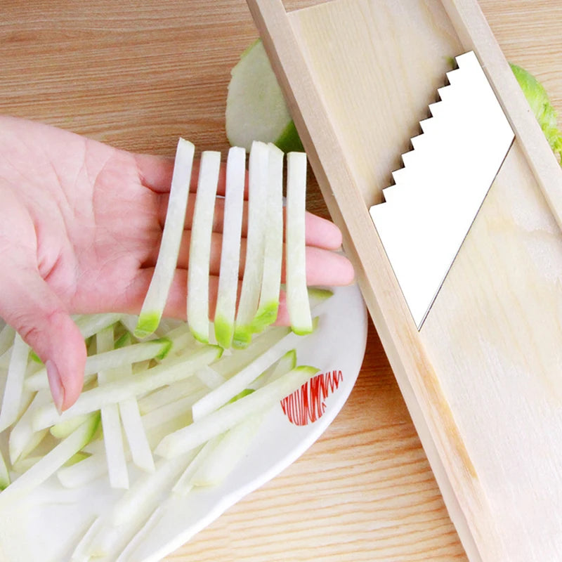 Vegetables Cutter Stainless Steel Blade Manual Chopper Potato Cucumber Carrot Slicer Grater Corrugated Slicer Kitchen Gadgets