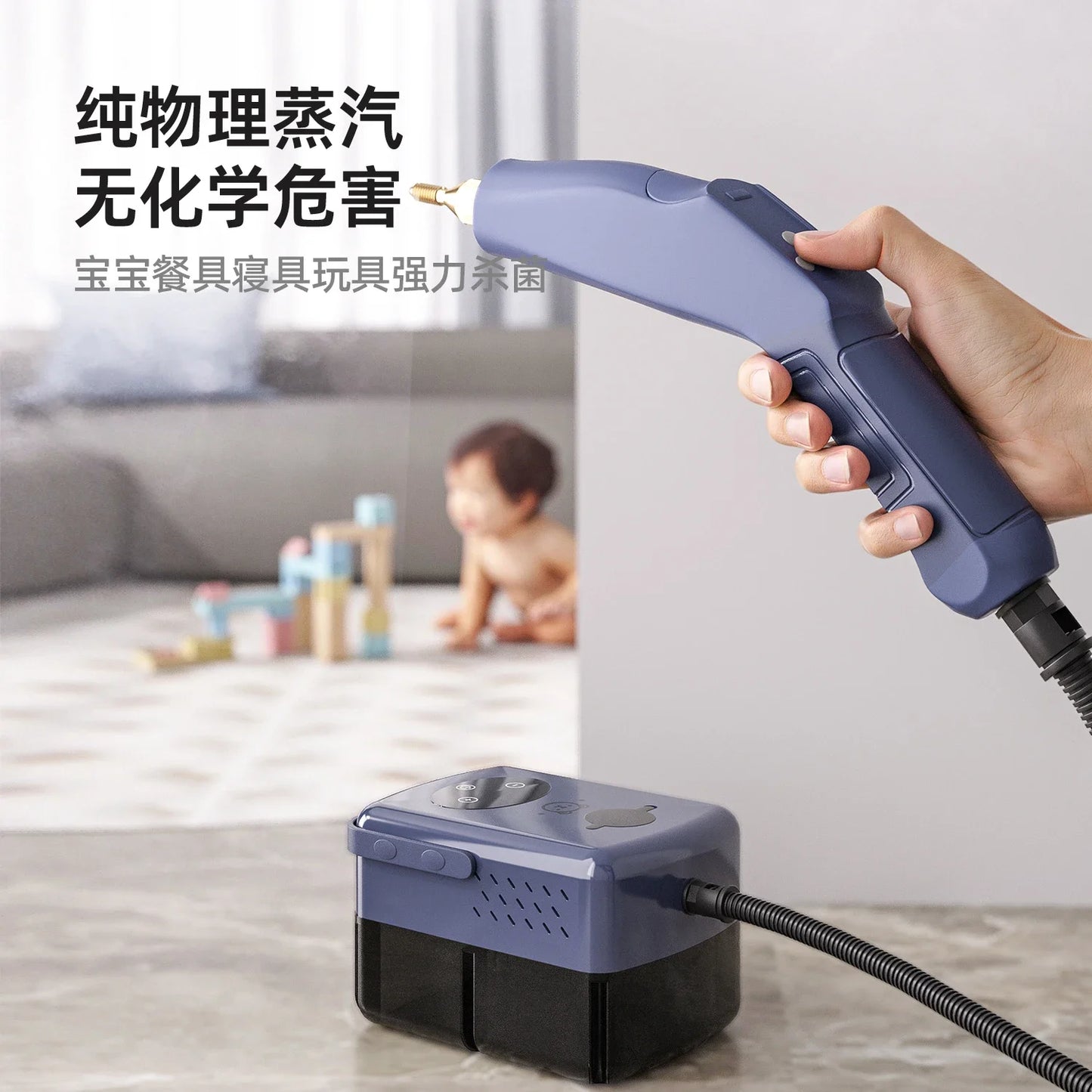 220V Steam Cleaner Multi Function High Temperature Pressure Washer for Home Fabric  Kitchen EW