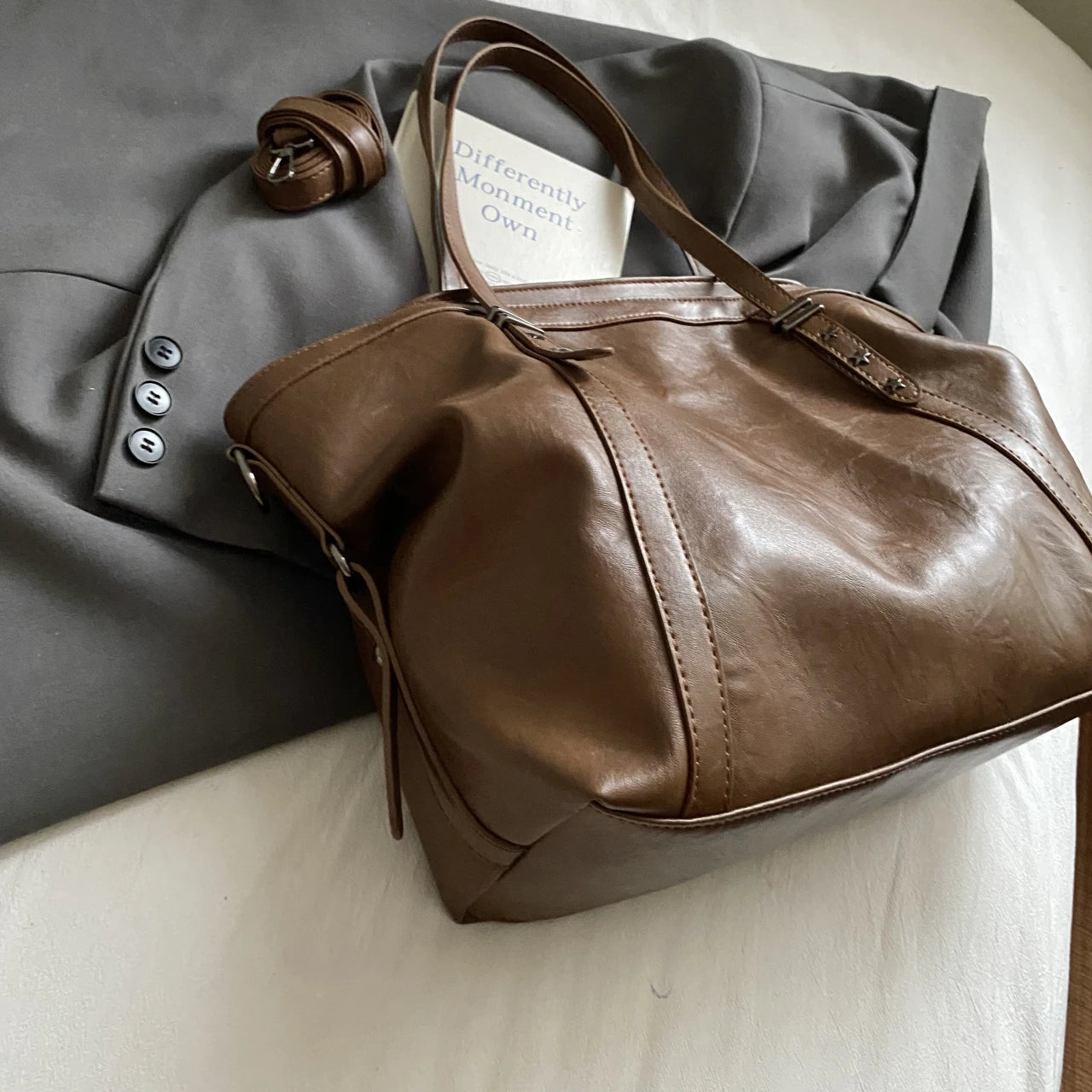 Women's Bag Large Capacity Shoulder Bags High Quality PU Leather Handbags and Purse Female Retro Tote Bags sac a main femme