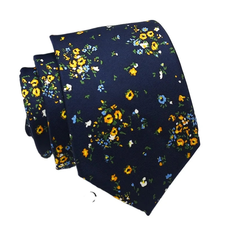 Super Soft Imitation Silk Ties Men's Fashion 8cm Necktie For Men Wedding Business Meeting Gravata Colorful Novelty Printing Tie