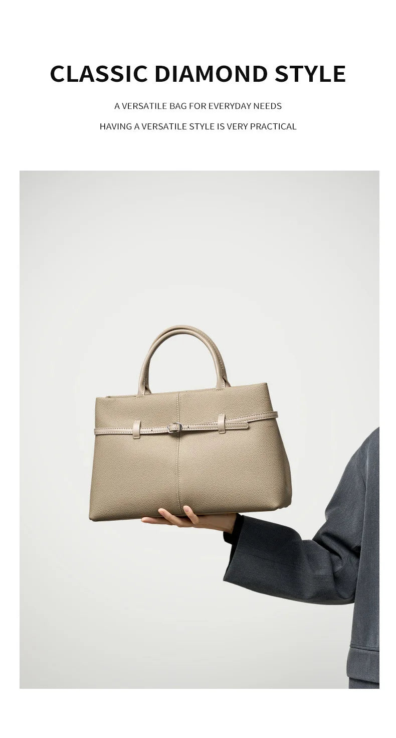 Women's Bags 2025 Genuine Leather Large Capacity Office Commuting Designer Inspired Tote Shoulder Bag Luxury Handbags for Women