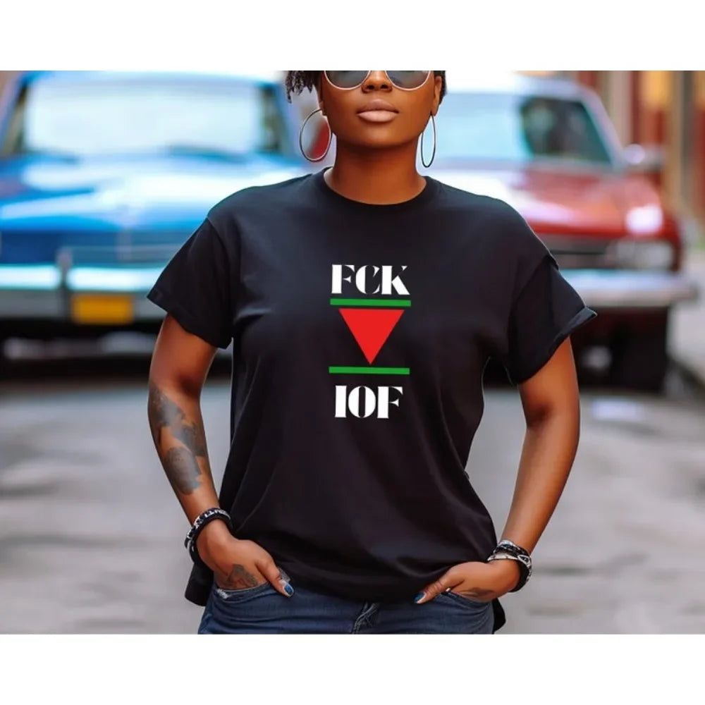 Palestine T Shirt Red Triangle Palestinian Resistance Tee Graphic Political Shirt Clothing Land Back Leftist Activism